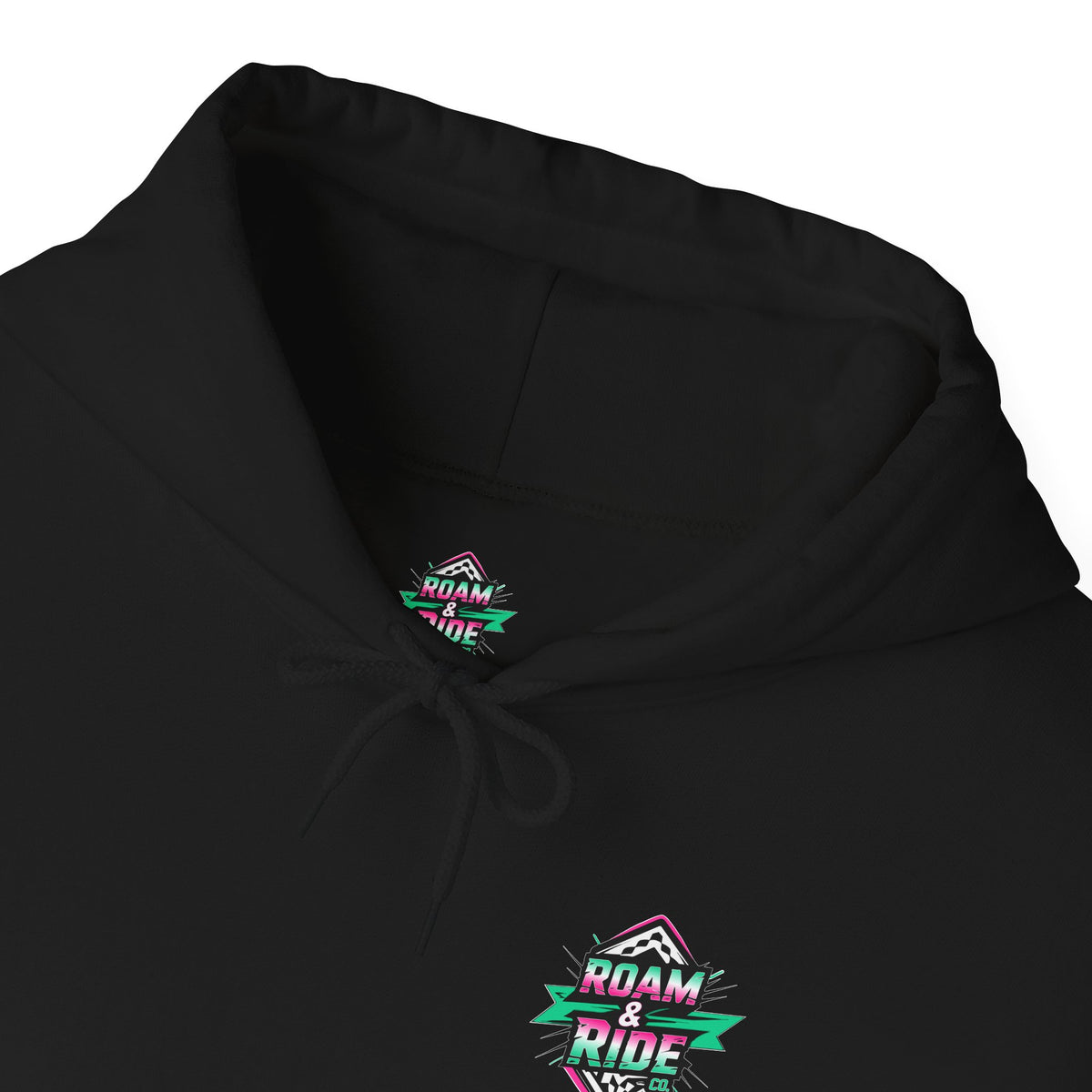 Roam & Ride Co. Teal Pink Logo - Unisex Heavy Blend Hoodie