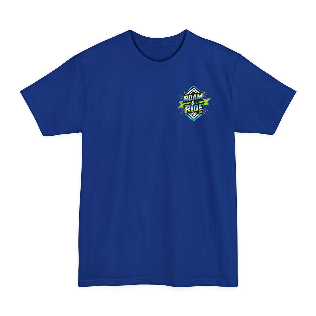 Roam & Ride Co. Blue Green Logo - Big & Tall T-Shirt