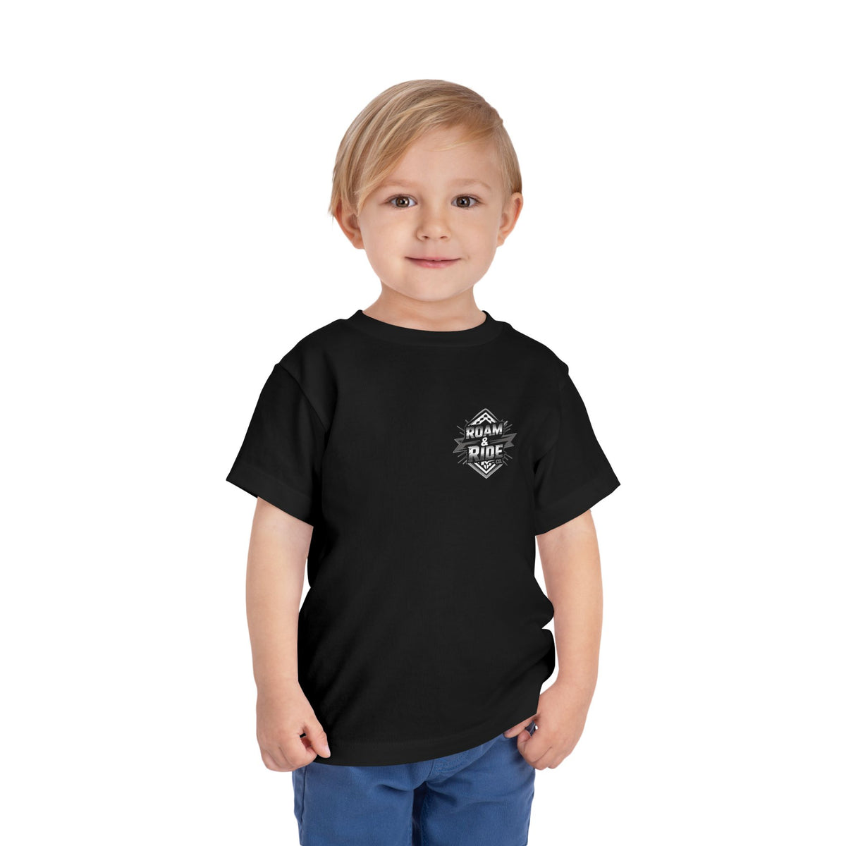 Roam & Ride Co. Grayscale Logo - Toddler T-Shirt