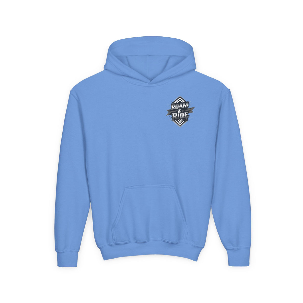 Roam & Ride Co. Grayscale Logo - Youth Hoodie
