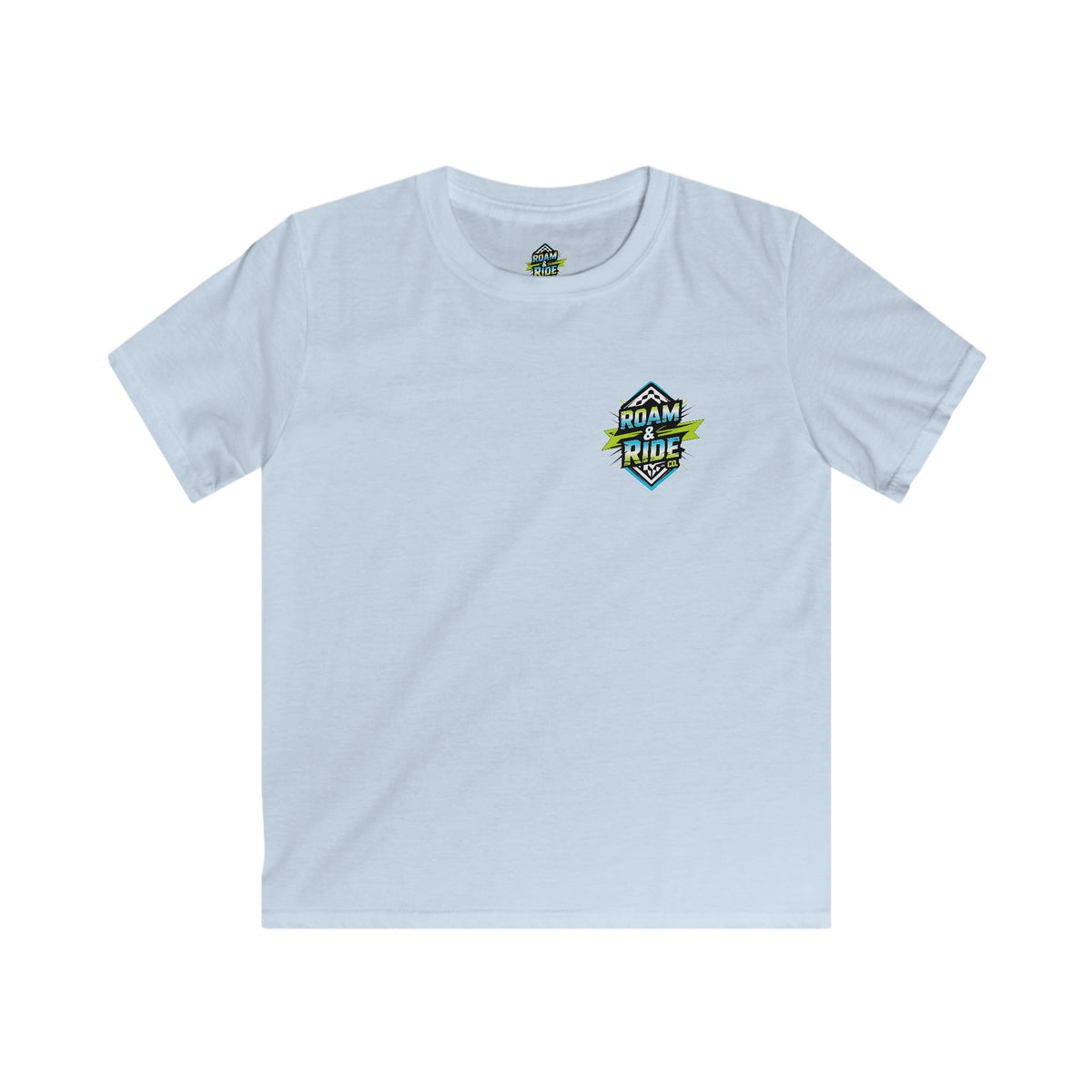 Roam & Ride Co. Blue Green Logo - Youth T-Shirt