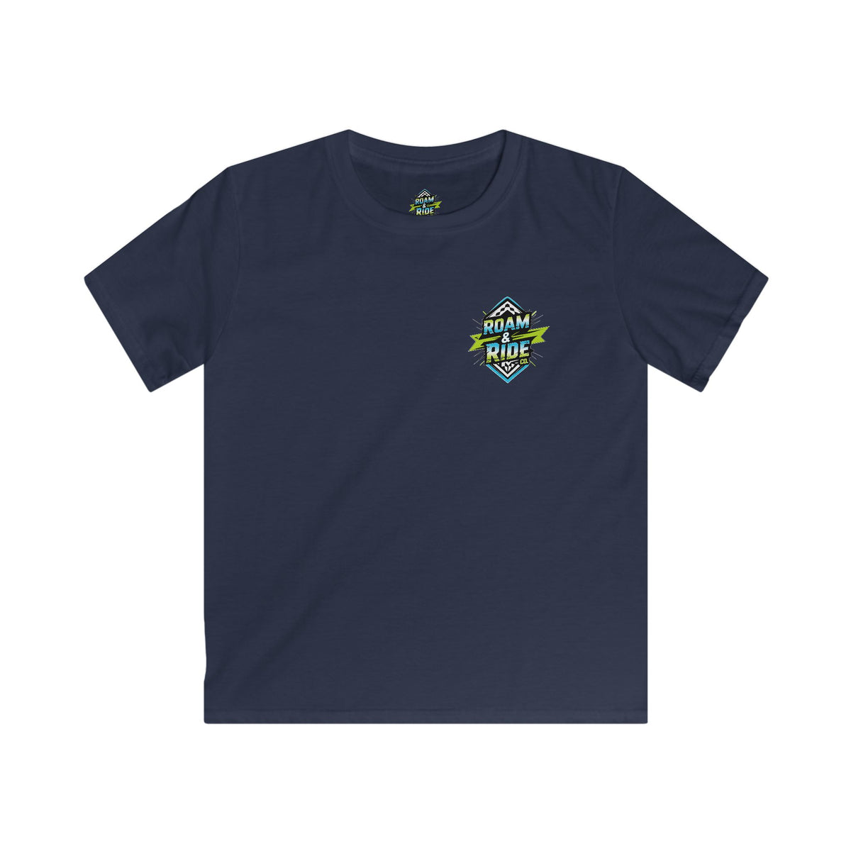 Roam & Ride Co. Blue Green Logo - Youth T-Shirt