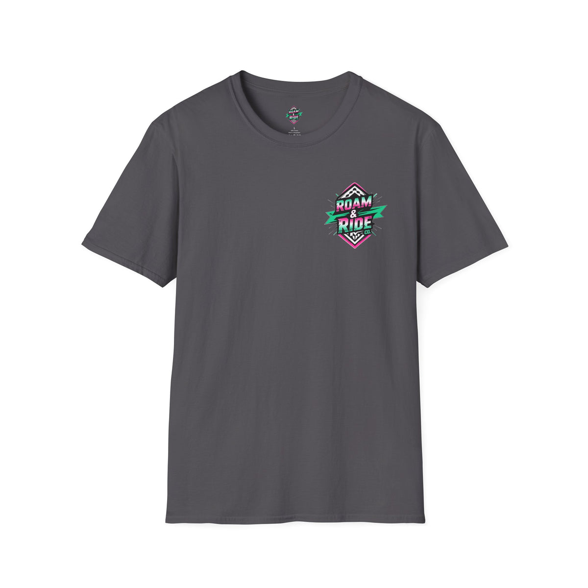 Roam & Ride Co. Teal Pink Logo - Unisex T Shirt
