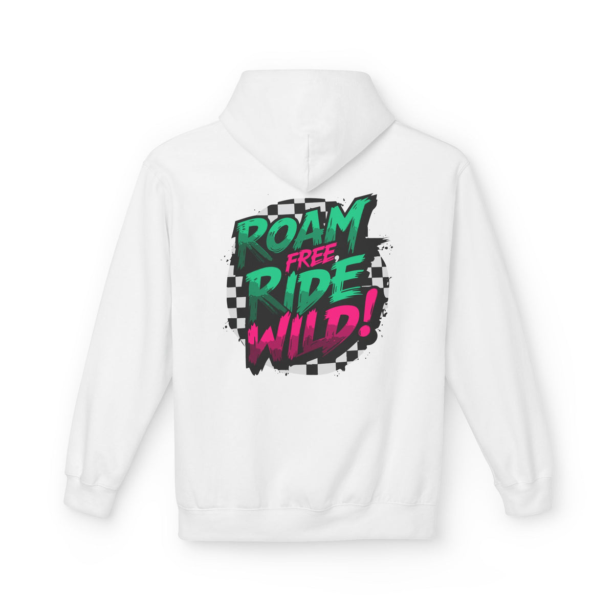 Roam Free, Ride Wild Logo - Unisex Fleece Hoodie