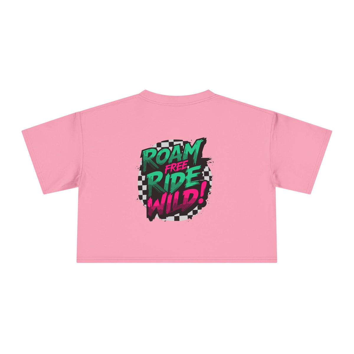 Roam Free, Ride Wild Logo - Women's Crop T-Shirt