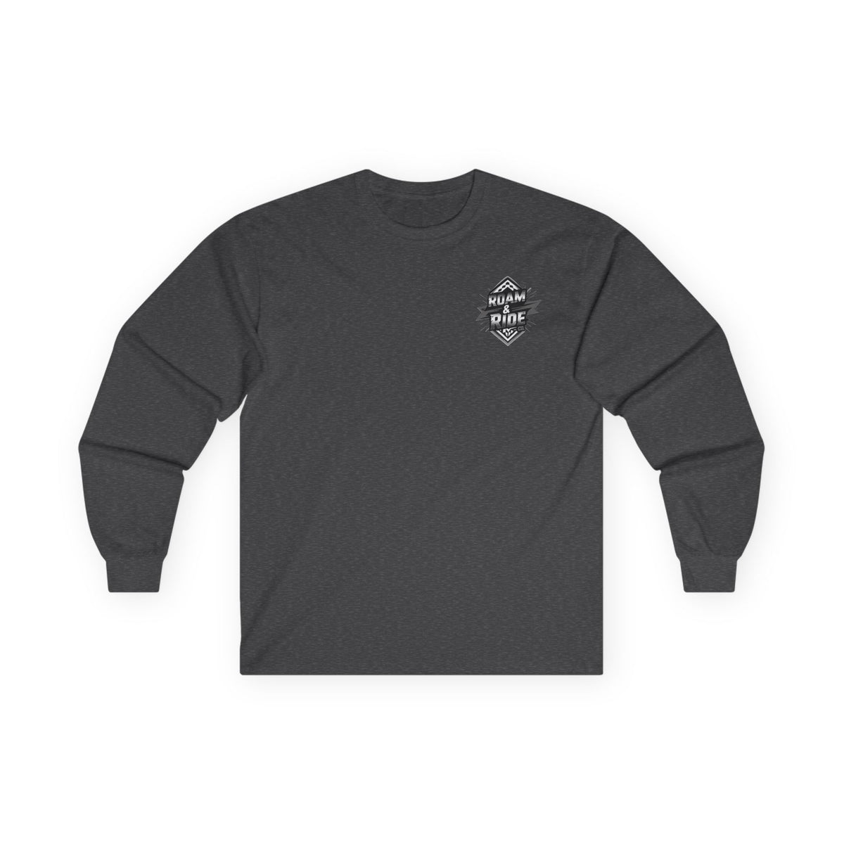 Roam & Ride Co. Grayscale Logo - Unisex Long Sleeve T-Shirt