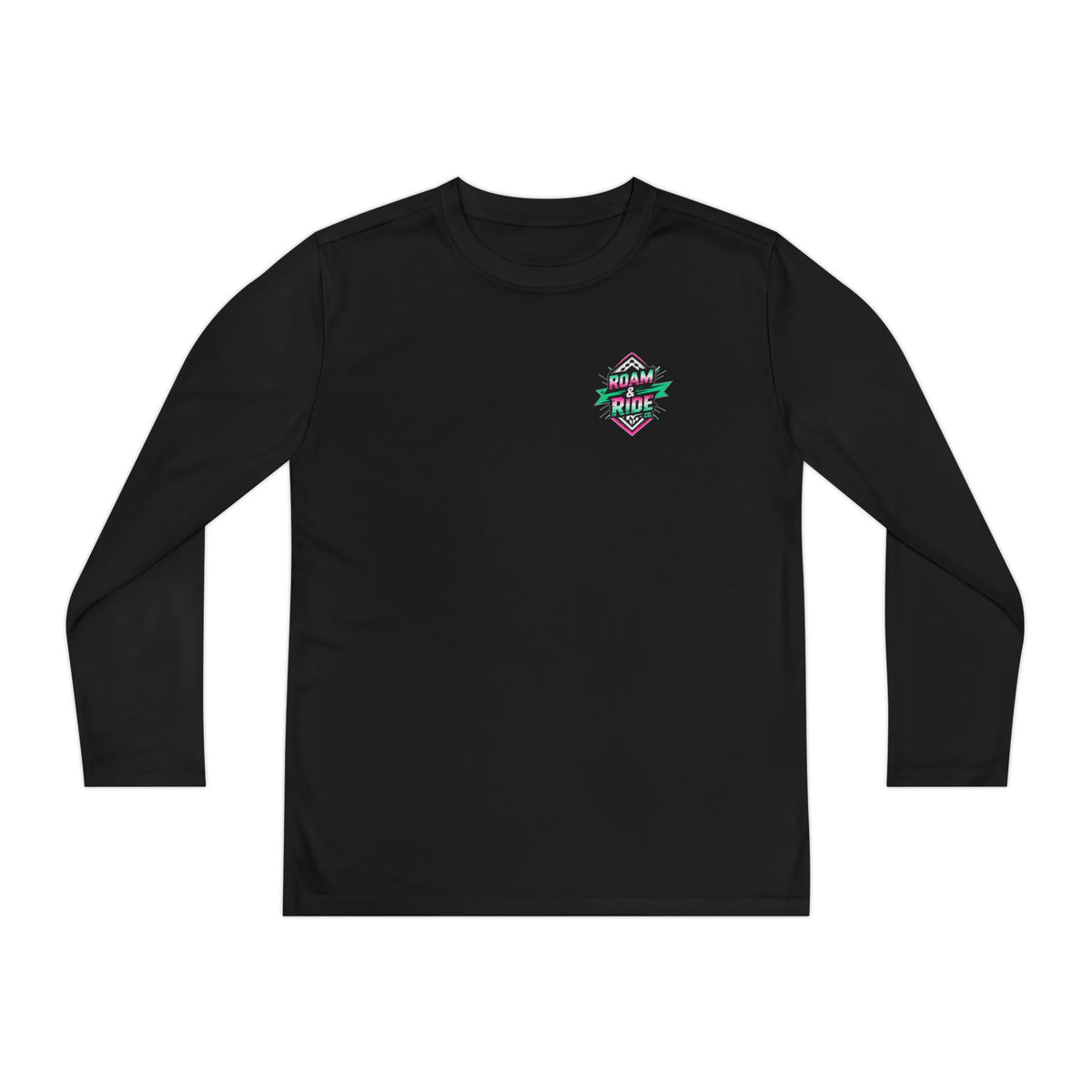 Roam Free, Ride Wild Logo - Youth Long Sleeve T-Shirt