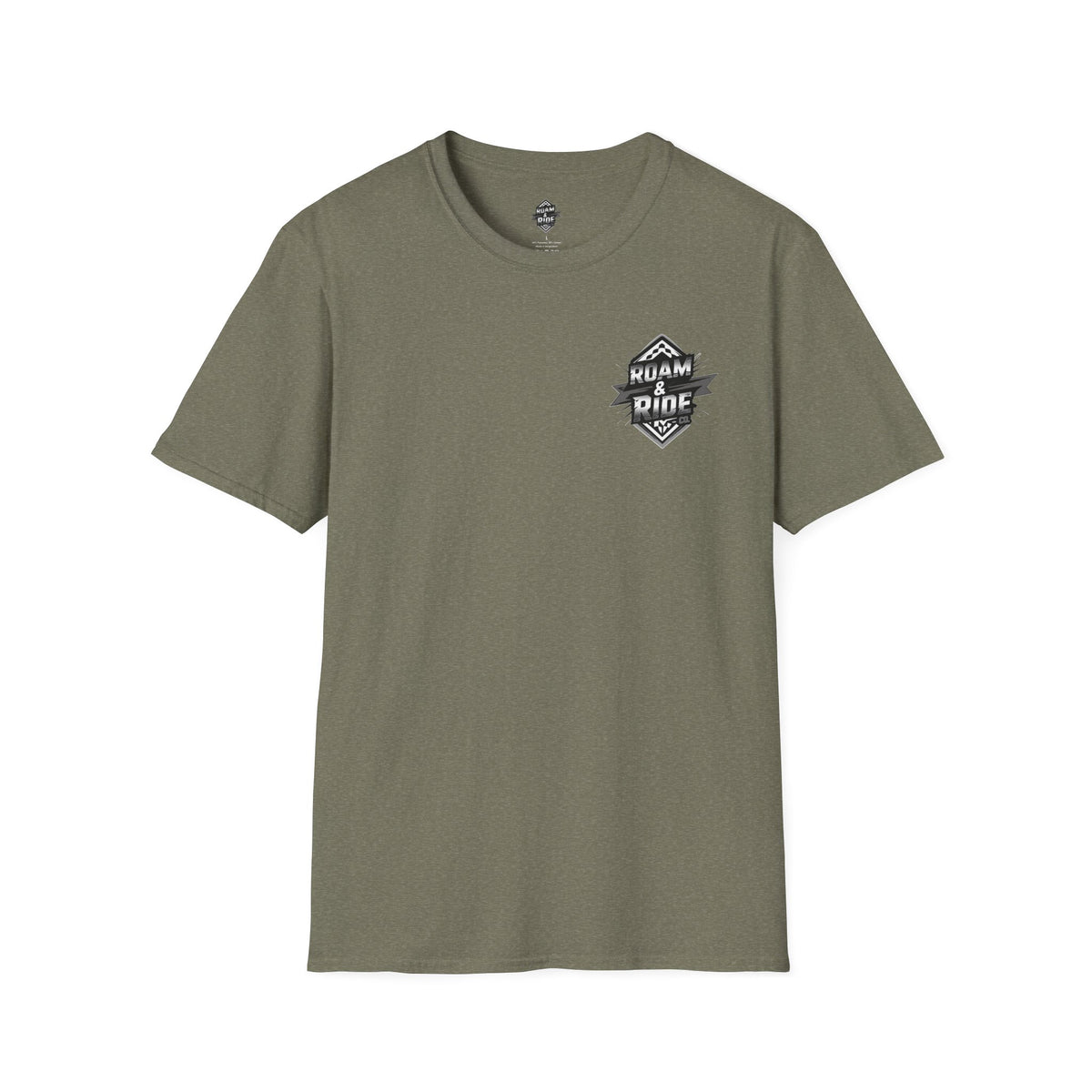 Roam & Ride Co. Grayscale Logo - Unisex T-Shirt