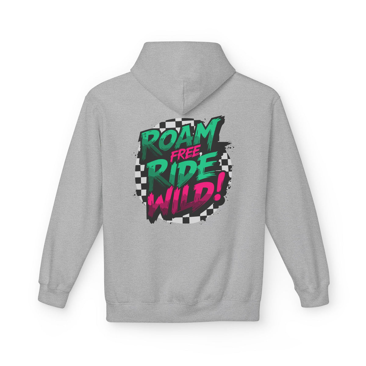 Roam Free, Ride Wild Logo - Unisex Fleece Hoodie
