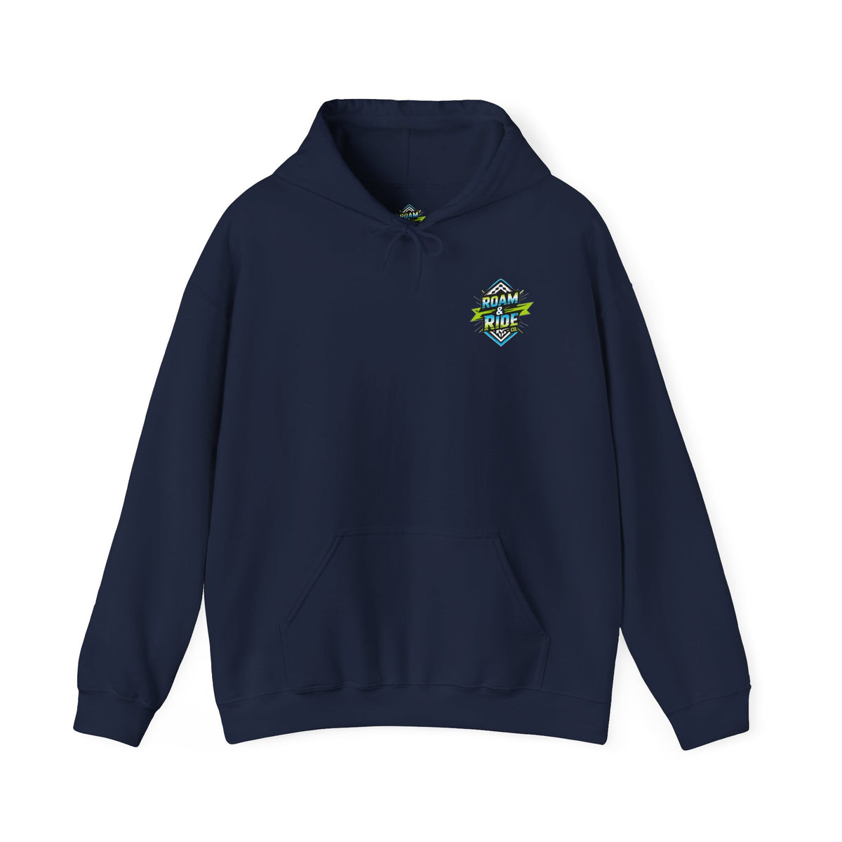 Roam & Ride Co. Blue Green Logo - Unisex Heavy Blend Hoodie