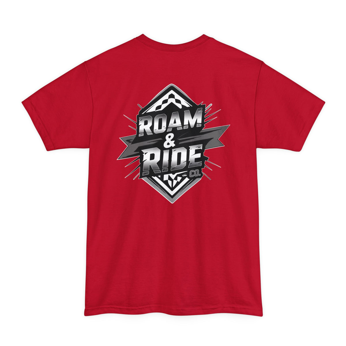 Roam & Ride Co. Grayscale Logo - Big & Tall T-Shirt