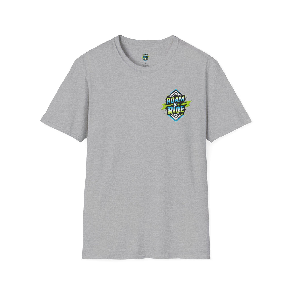 Roam & Ride Co. Blue Green Logo - Unisex T-Shirt