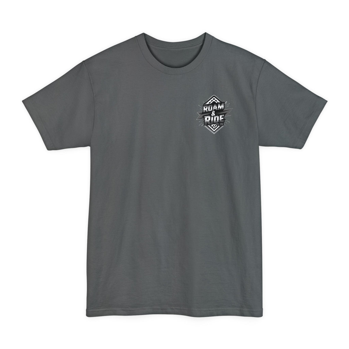 Roam & Ride Co. Grayscale Logo - Big & Tall T-Shirt