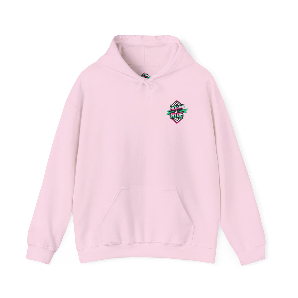 Roam & Ride Co. Teal Pink Logo - Unisex Heavy Blend Hoodie