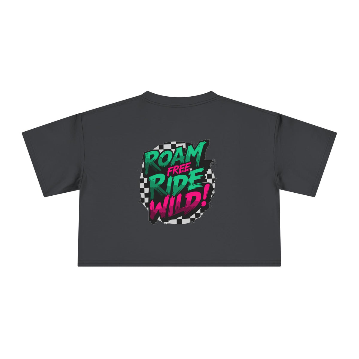 Roam Free, Ride Wild Logo - Women's Crop T-Shirt