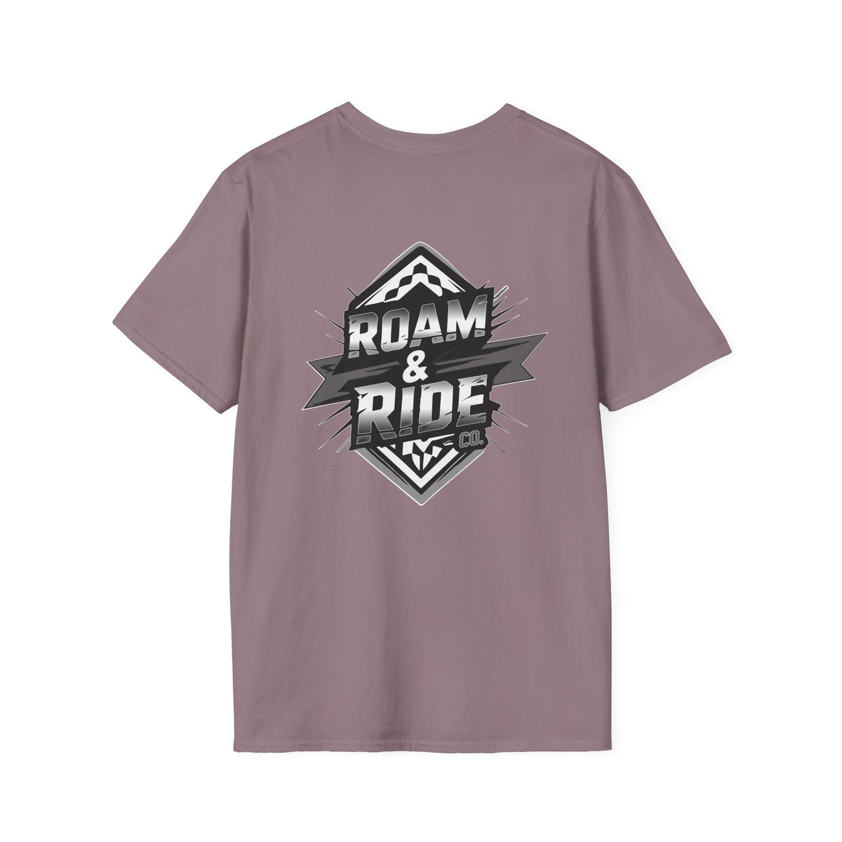 Roam & Ride Co. Grayscale Logo - Unisex T-Shirt