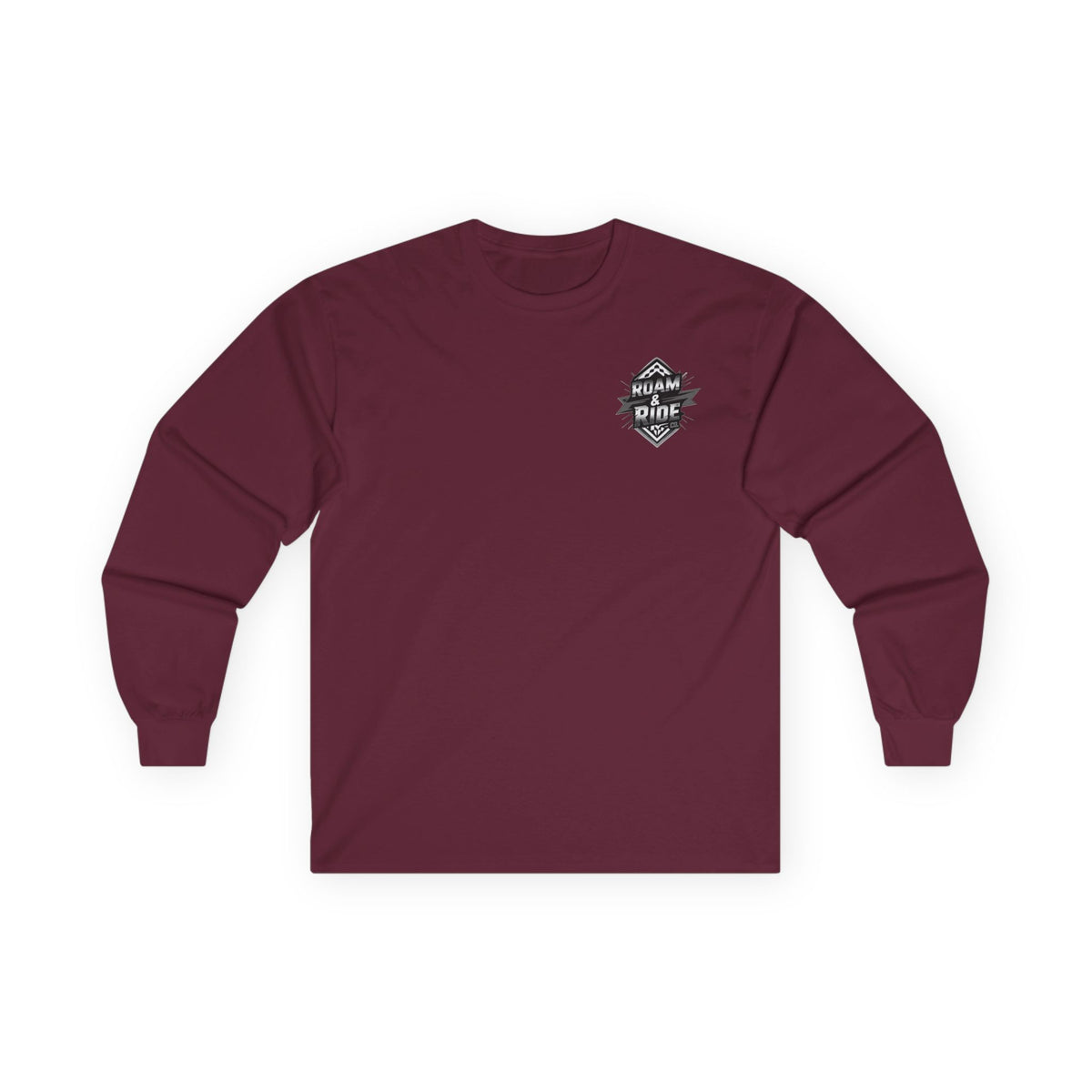Roam & Ride Co. Grayscale Logo - Unisex Long Sleeve T-Shirt