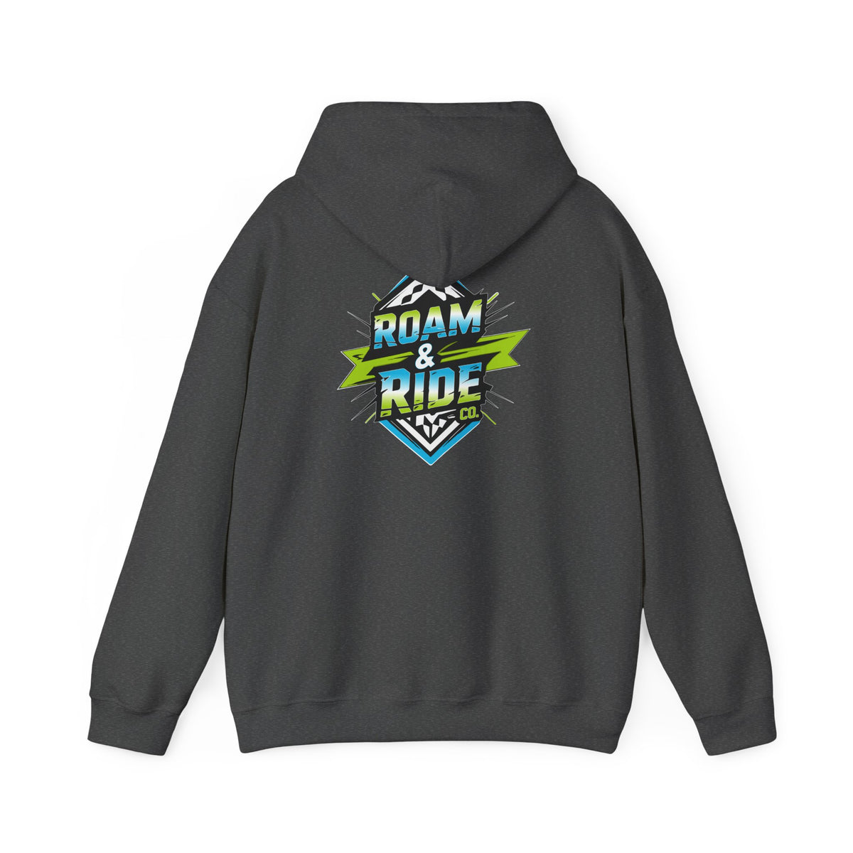 Roam & Ride Co. Blue Green Logo - Unisex Heavy Blend Hoodie