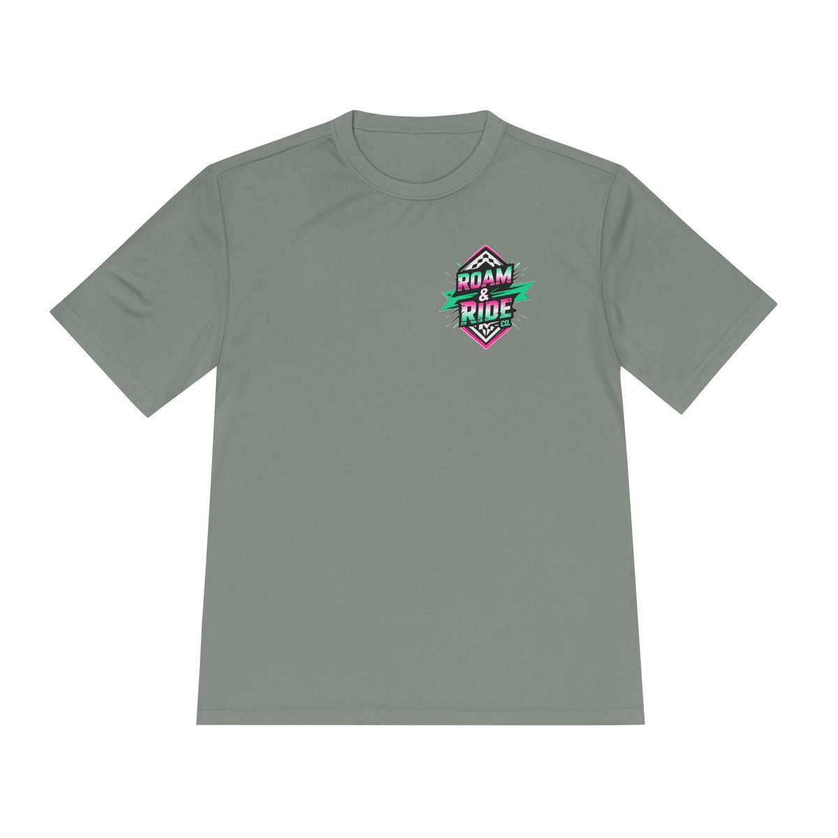 Roam Free, Ride Wild Logo - Unisex Moisture Wicking T-Shirt
