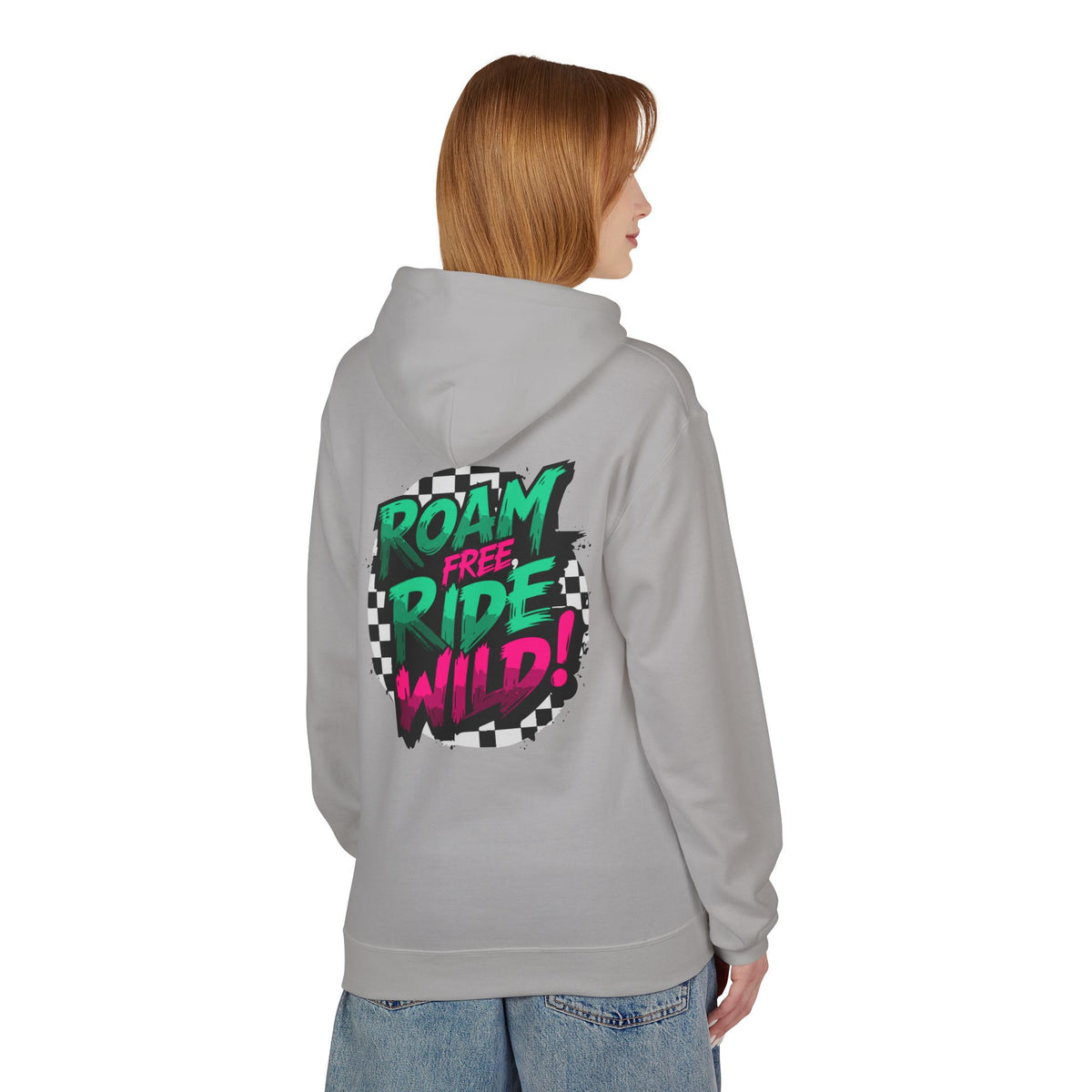 Roam Free, Ride Wild Logo - Unisex Fleece Hoodie