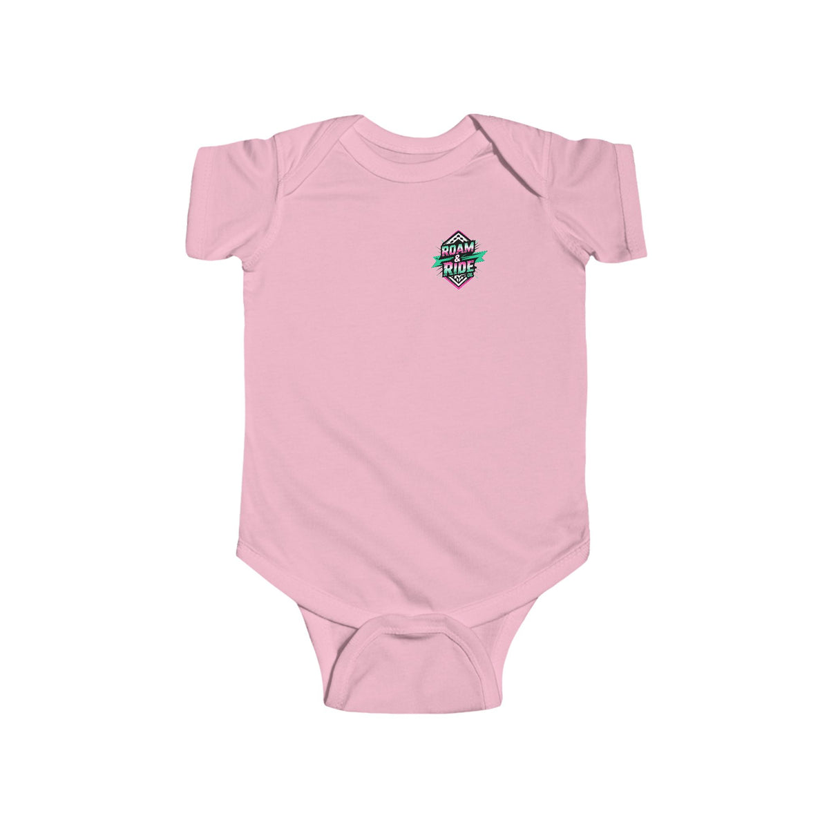 Roam & Ride Co. Grayscale Logo - Baby Onesie