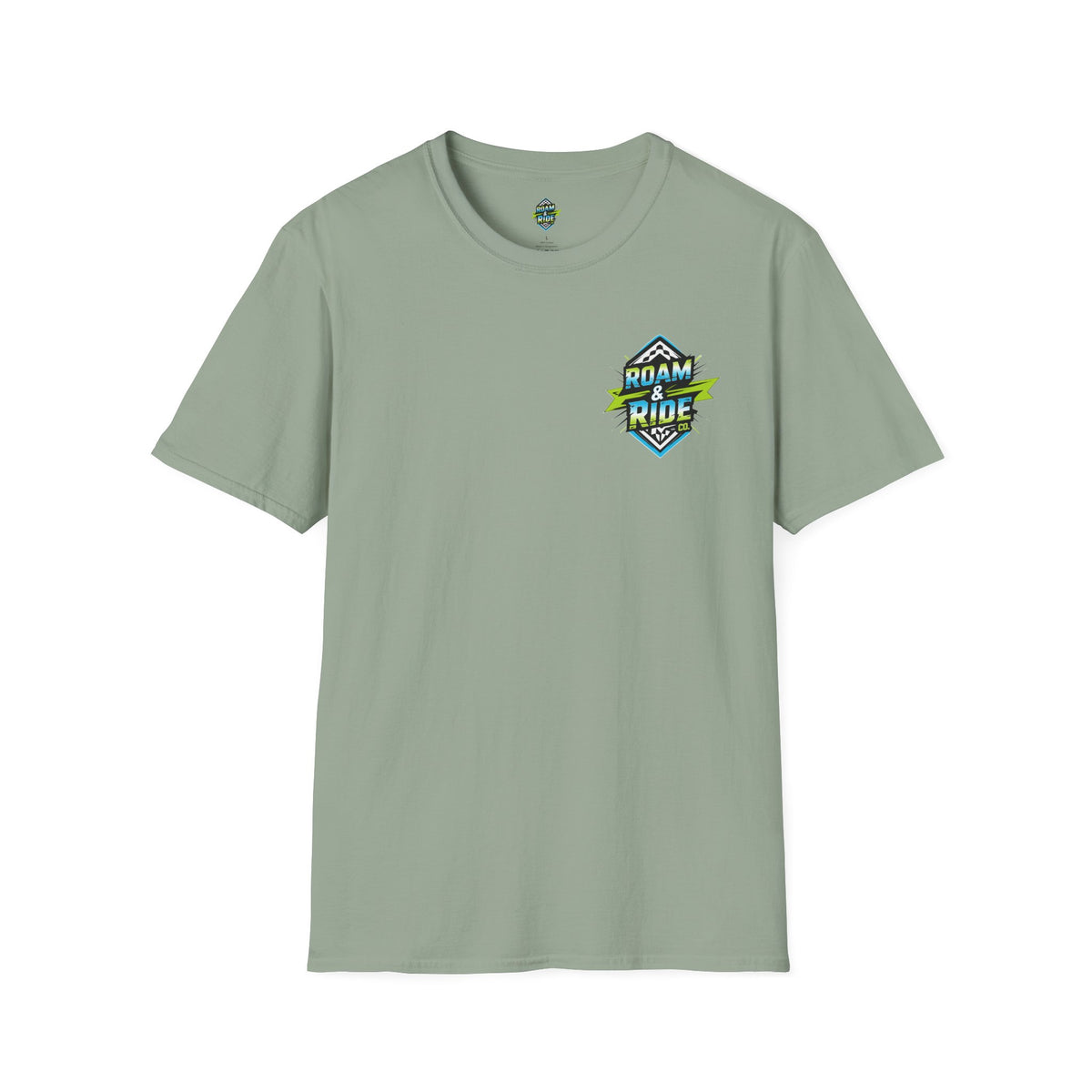 Roam & Ride Co. Blue Green Logo - Unisex T-Shirt