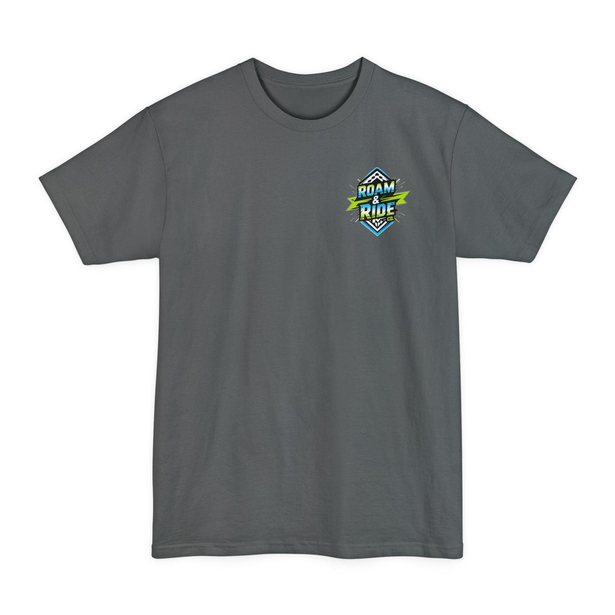 Roam & Ride Co. Blue Green Logo - Big & Tall T-Shirt