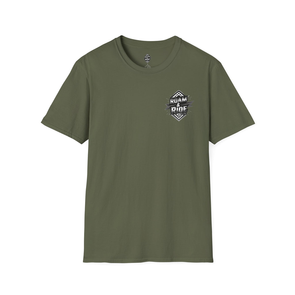 Roam & Ride Co. Grayscale Logo - Unisex T-Shirt