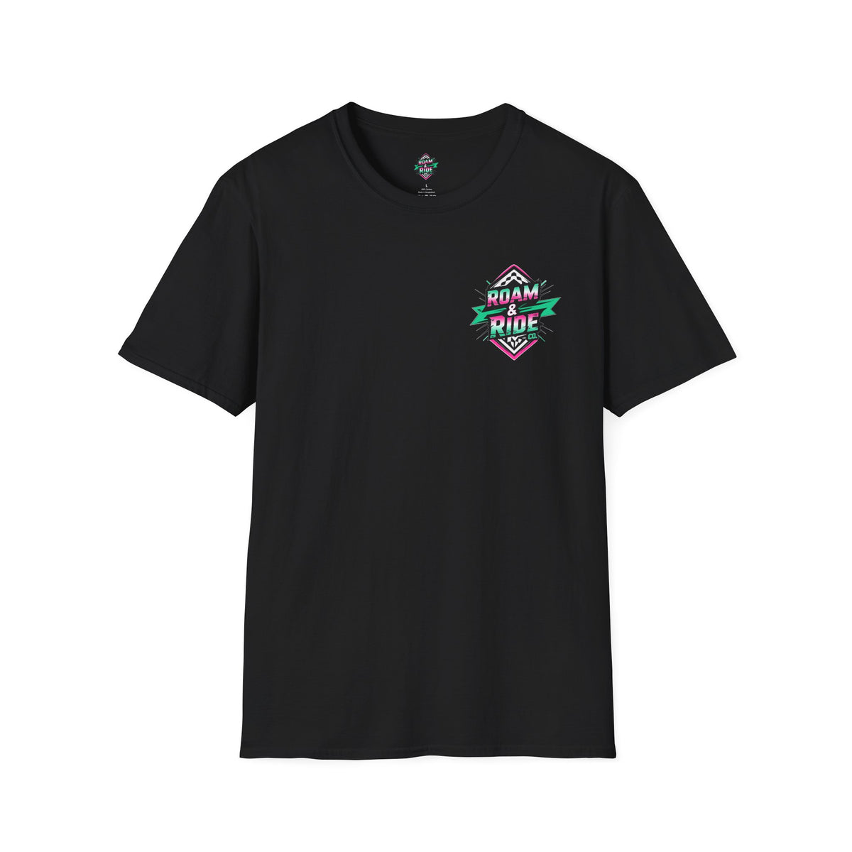Roam & Ride Co. Teal Pink Logo - Unisex T Shirt