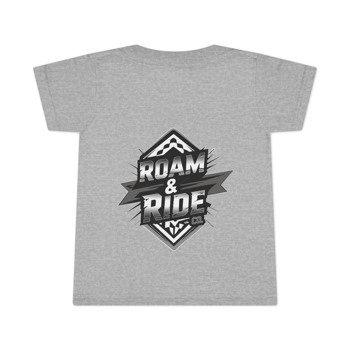 Roam & Ride Co. Grayscale Logo - Toddler T-Shirt