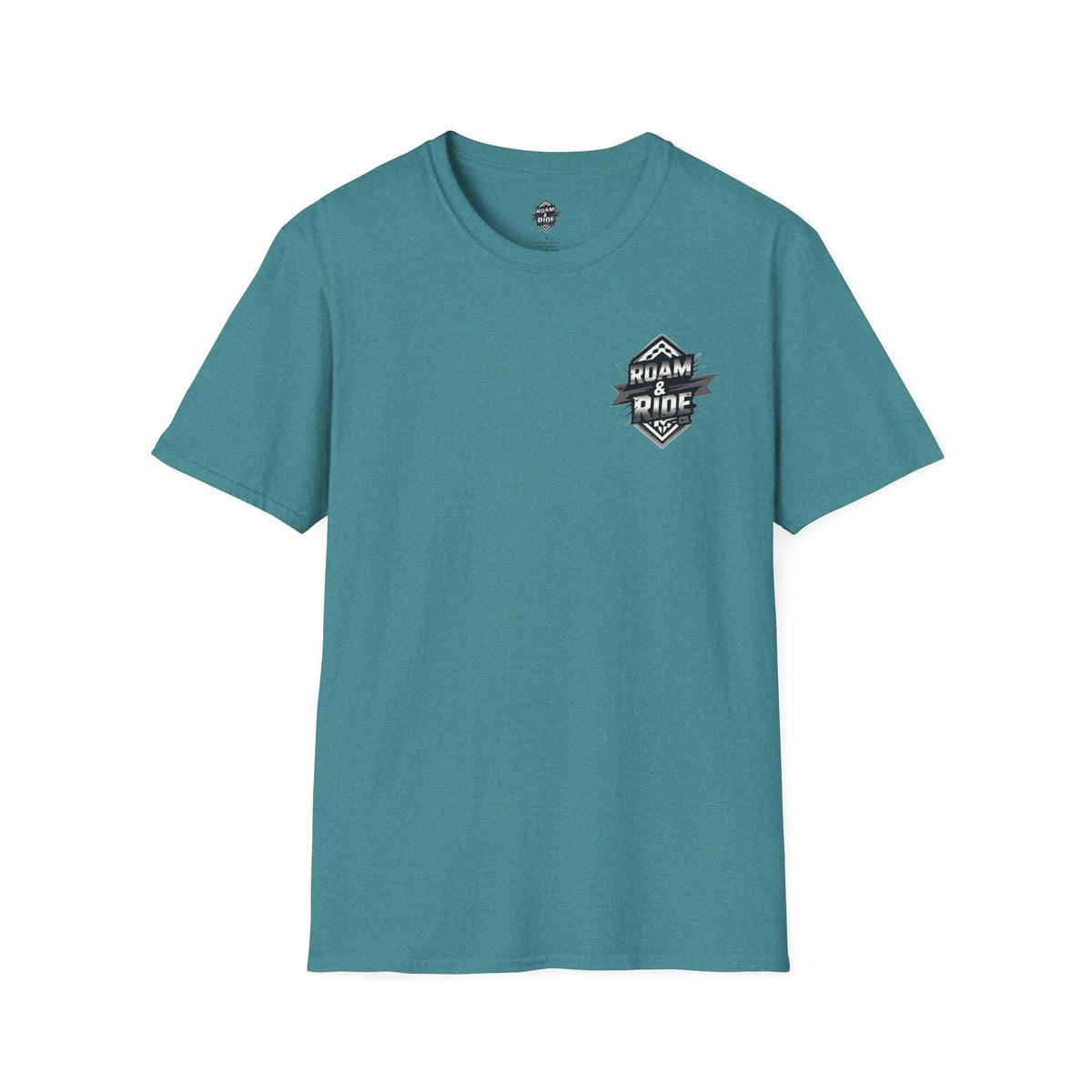 Roam & Ride Co. Grayscale Logo - Unisex T-Shirt