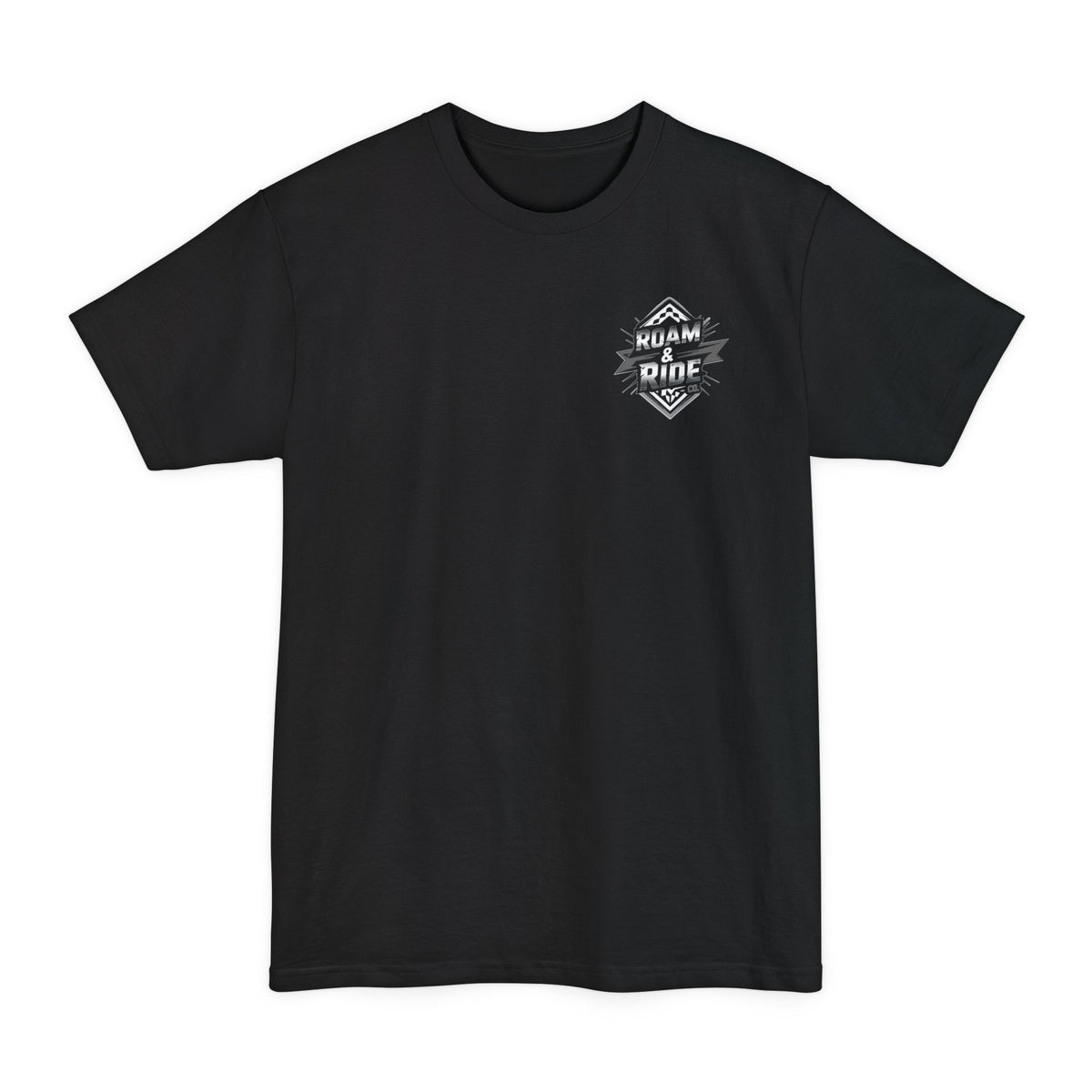 Roam & Ride Co. Grayscale Logo - Big & Tall T-Shirt