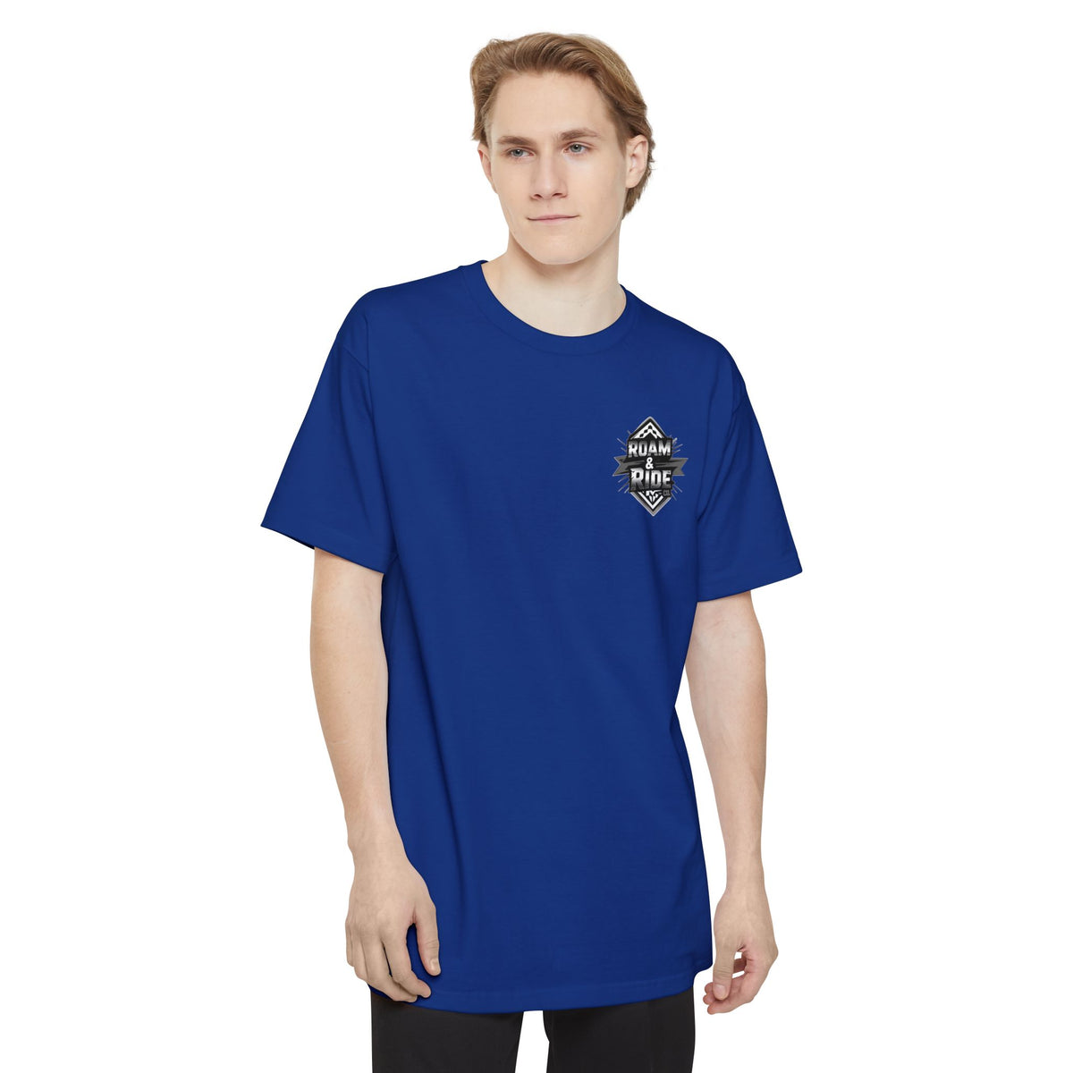 Roam & Ride Co. Grayscale Logo - Big & Tall T-Shirt