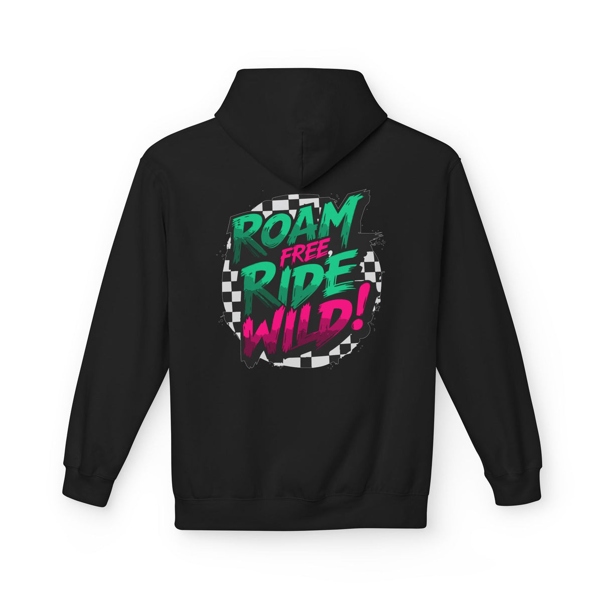 Roam Free, Ride Wild Logo - Unisex Fleece Hoodie