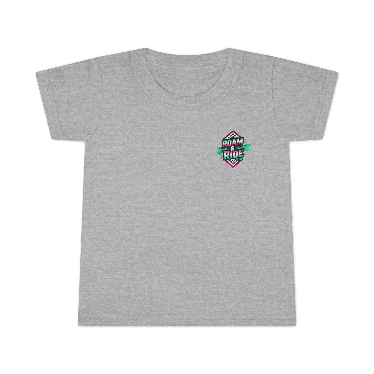 Roam & Ride Co. Teal Pink Logo - Toddler T-Shirt