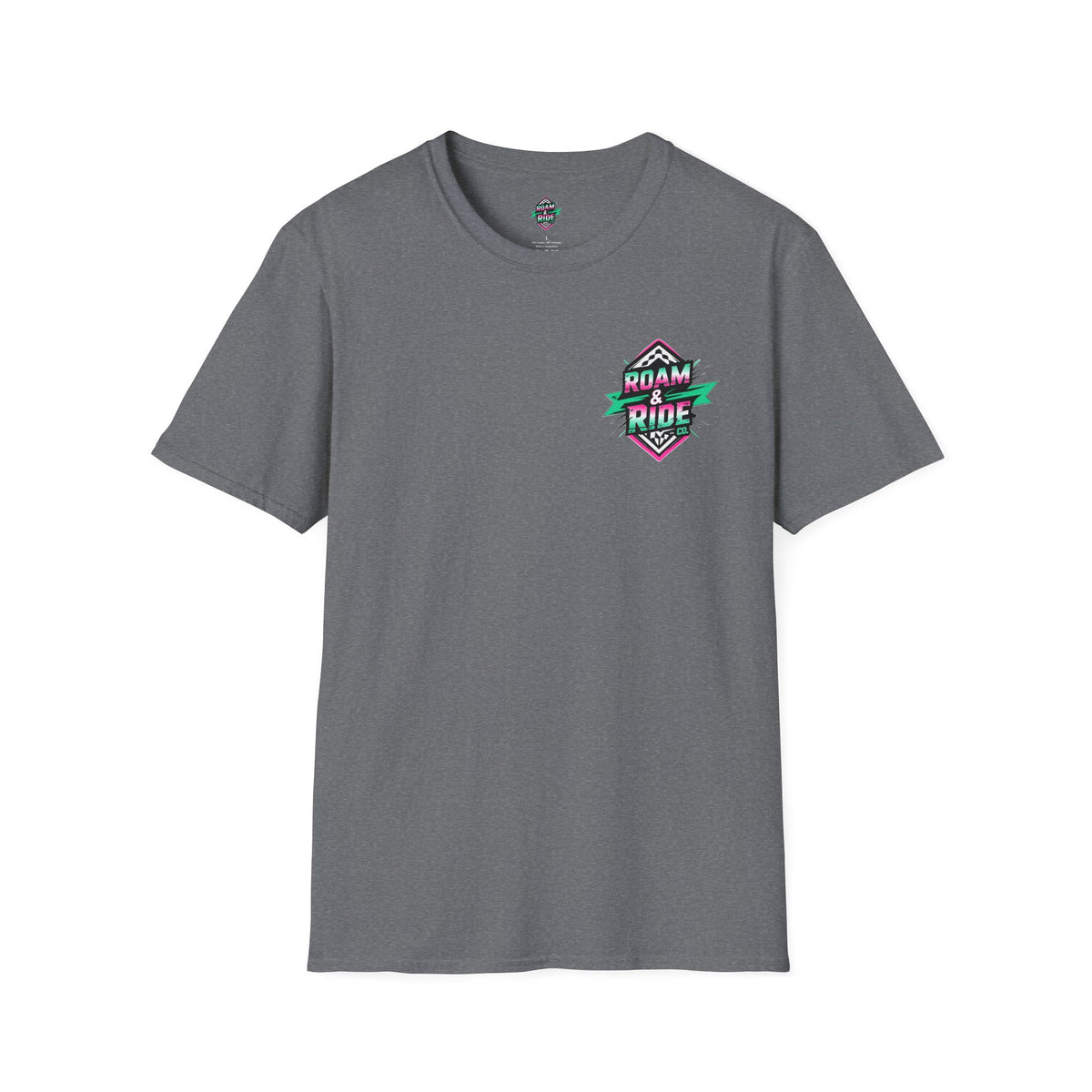 Roam & Ride Co. Teal Pink Logo - Unisex T Shirt