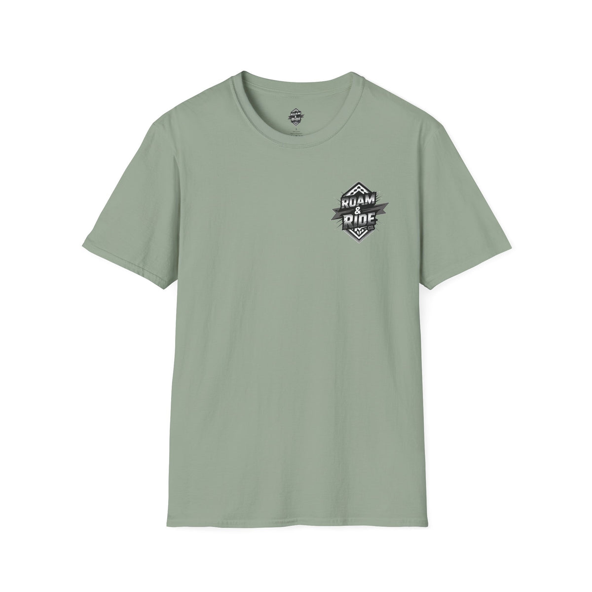 Roam & Ride Co. Grayscale Logo - Unisex T-Shirt