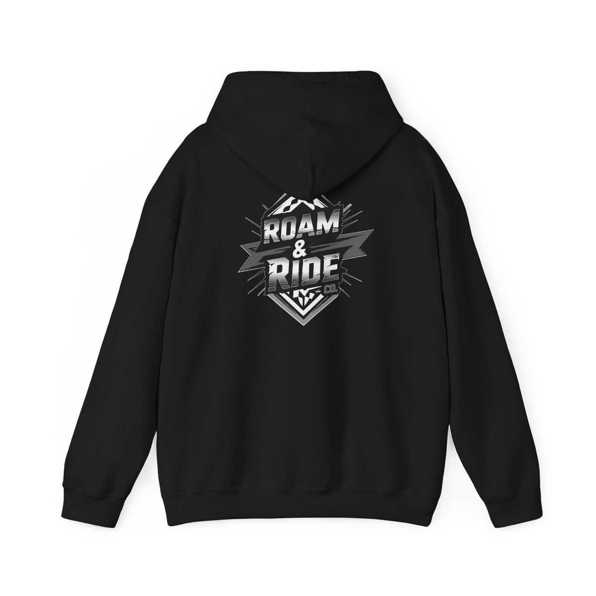 Roam & Ride Co. Grayscale Logo - Unisex Heavy Blend Hoodie