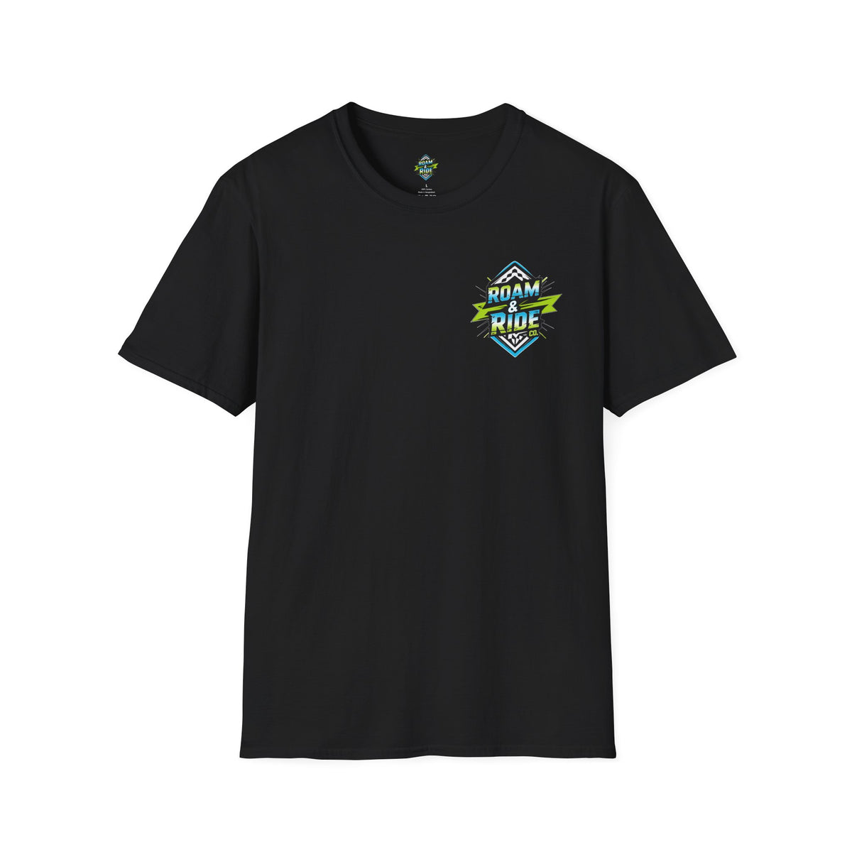 Roam & Ride Co. Blue Green Logo - Unisex T-Shirt