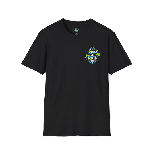 Roam & Ride Co. Blue Green Logo - Unisex T-Shirt