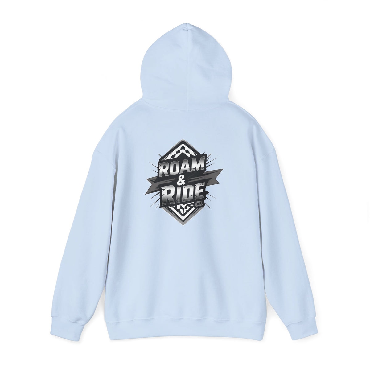 Roam & Ride Co. Grayscale Logo - Unisex Heavy Blend Hoodie