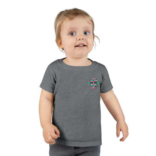Roam & Ride Co. Teal Pink Logo - Toddler T-Shirt