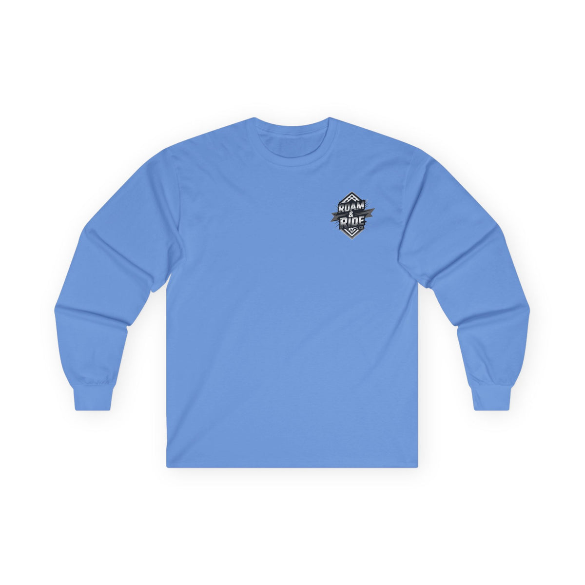 Roam & Ride Co. Grayscale Logo - Unisex Long Sleeve T-Shirt