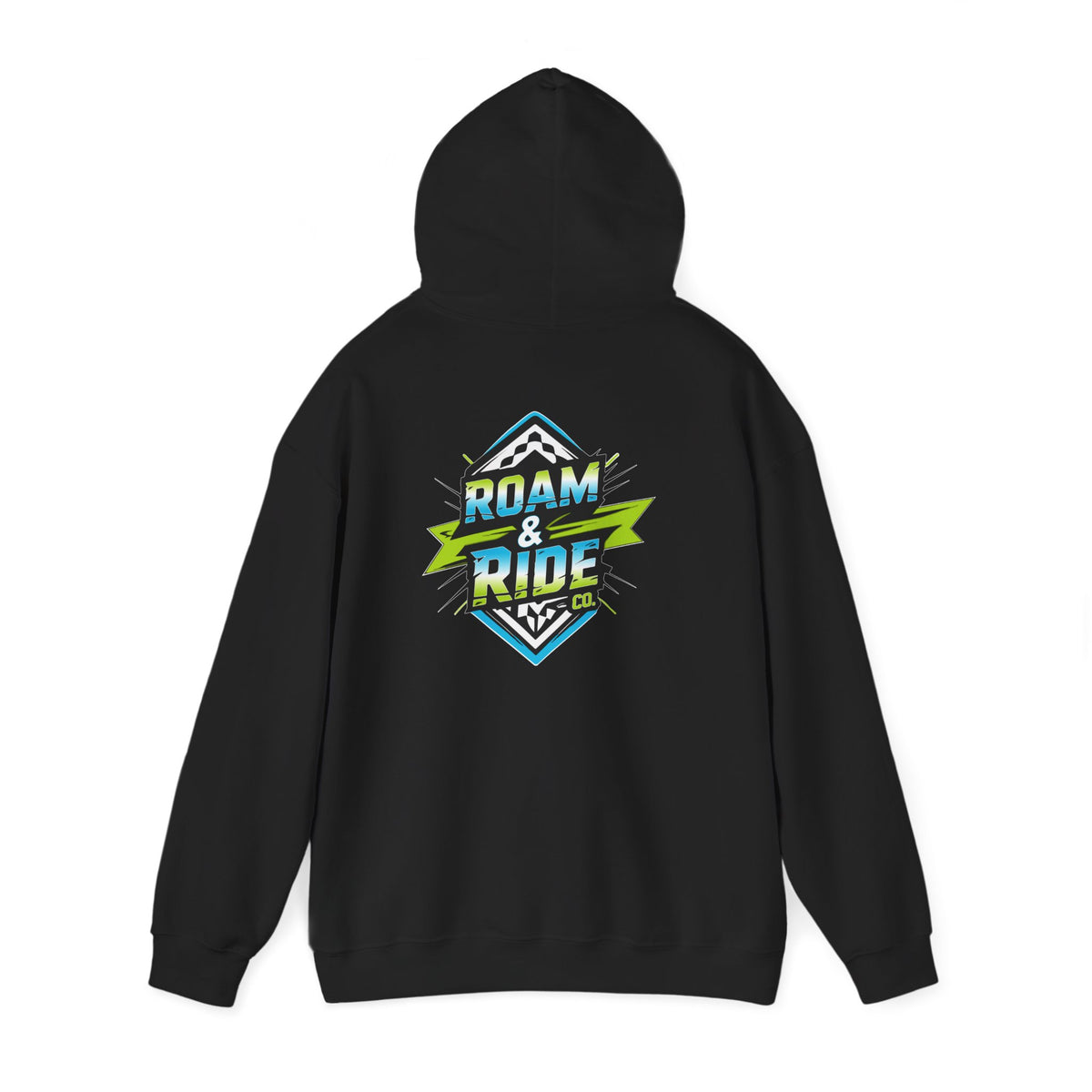Roam & Ride Co. Blue Green Logo - Unisex Heavy Blend Hoodie