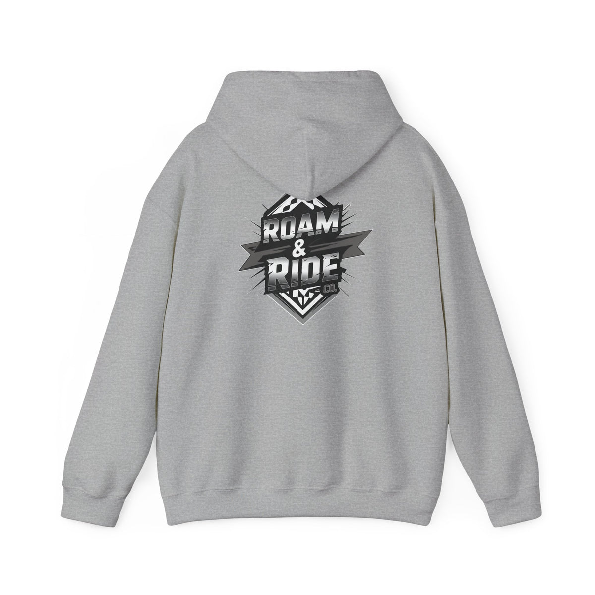 Roam & Ride Co. Grayscale Logo - Unisex Heavy Blend Hoodie