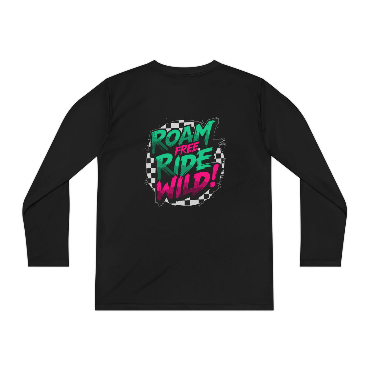 Roam Free, Ride Wild Logo - Youth Long Sleeve T-Shirt