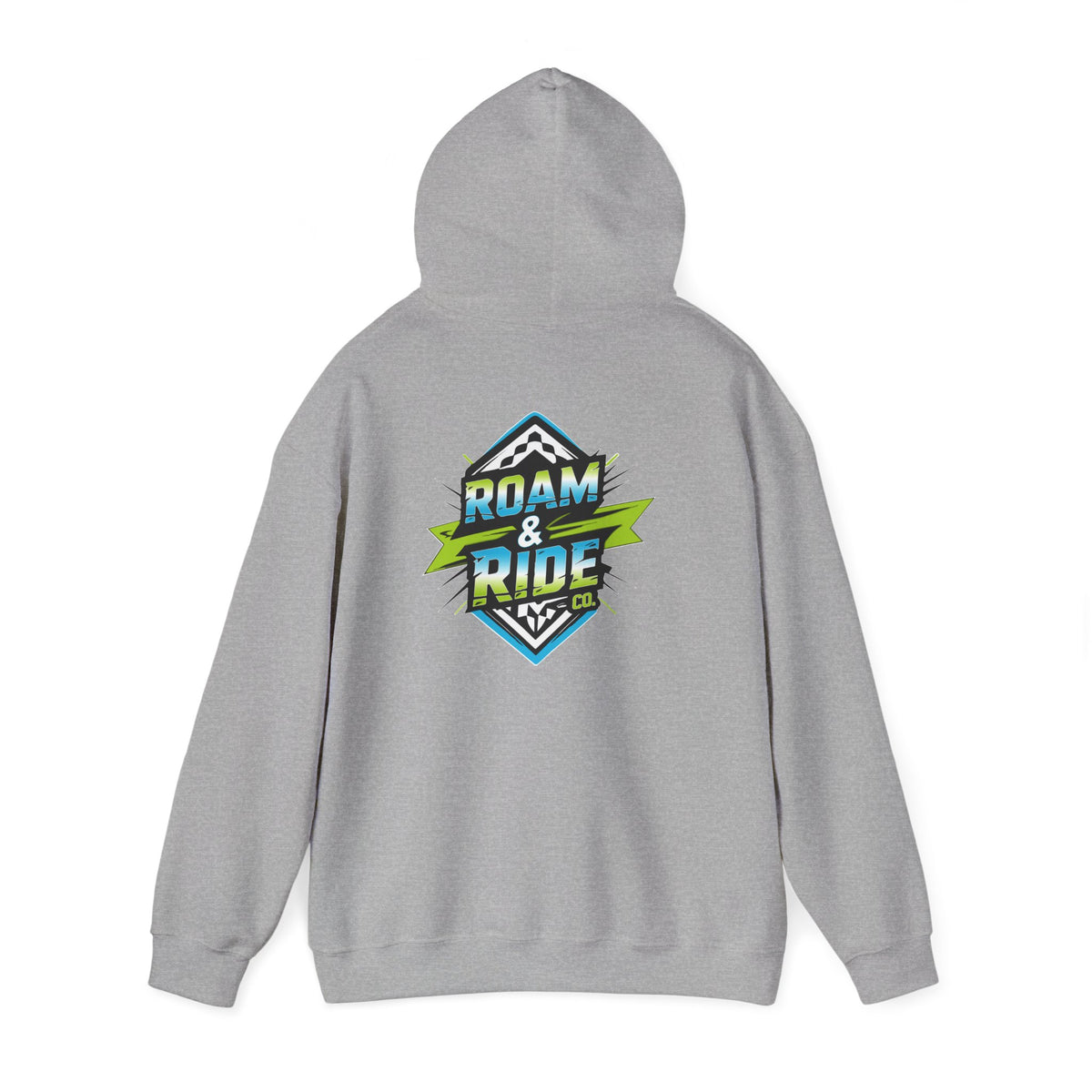 Roam & Ride Co. Blue Green Logo - Unisex Heavy Blend Hoodie