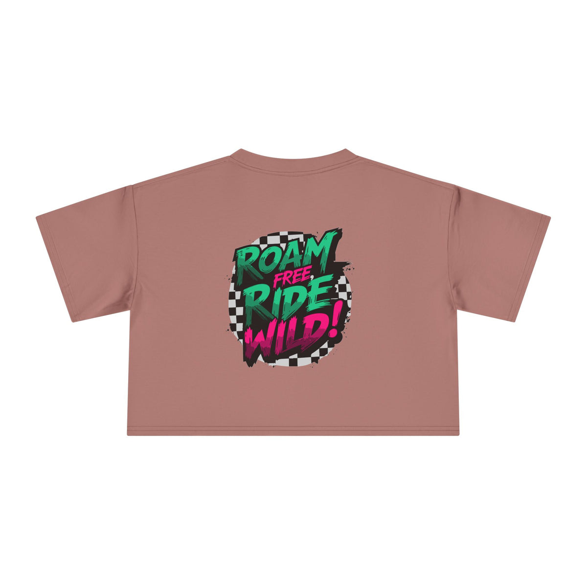 Roam Free, Ride Wild Logo - Women's Crop T-Shirt