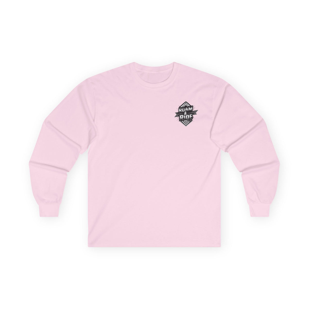 Roam & Ride Co. Grayscale Logo - Unisex Long Sleeve T-Shirt