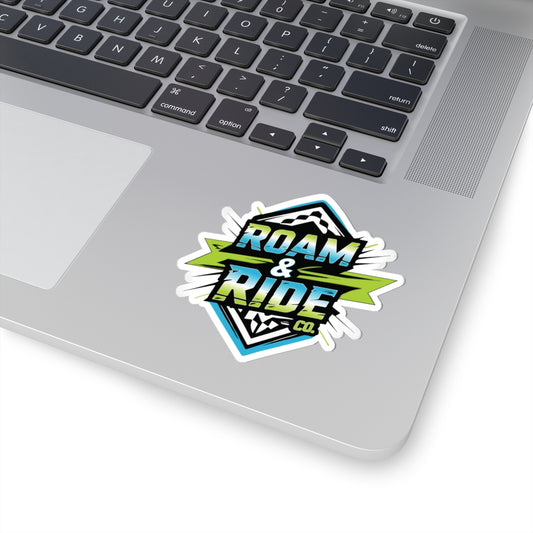 Roam & Ride Co. Blue Green Logo - Stickers